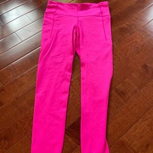 Bright Pink GapFit Athletic Leggings, size medium